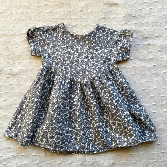 Quincy Mae Other - Quincy Mae Blue Floral Dress 2-3Y